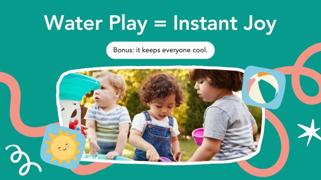 Graphic of water play.